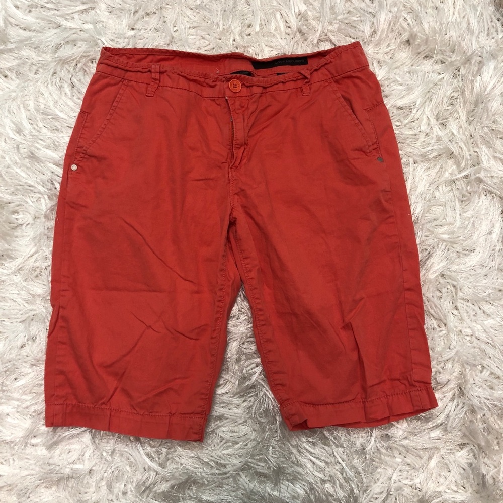 Calvin Klein Coral Bermuda Shorts size 7/8